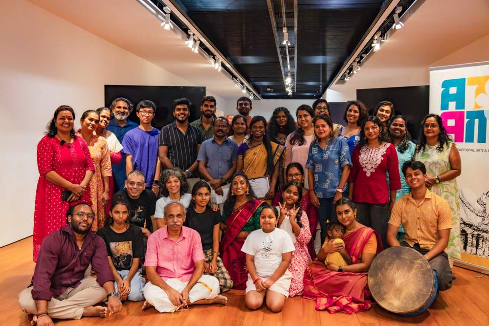 Therukoothu performers in costume during the masterclass showcase